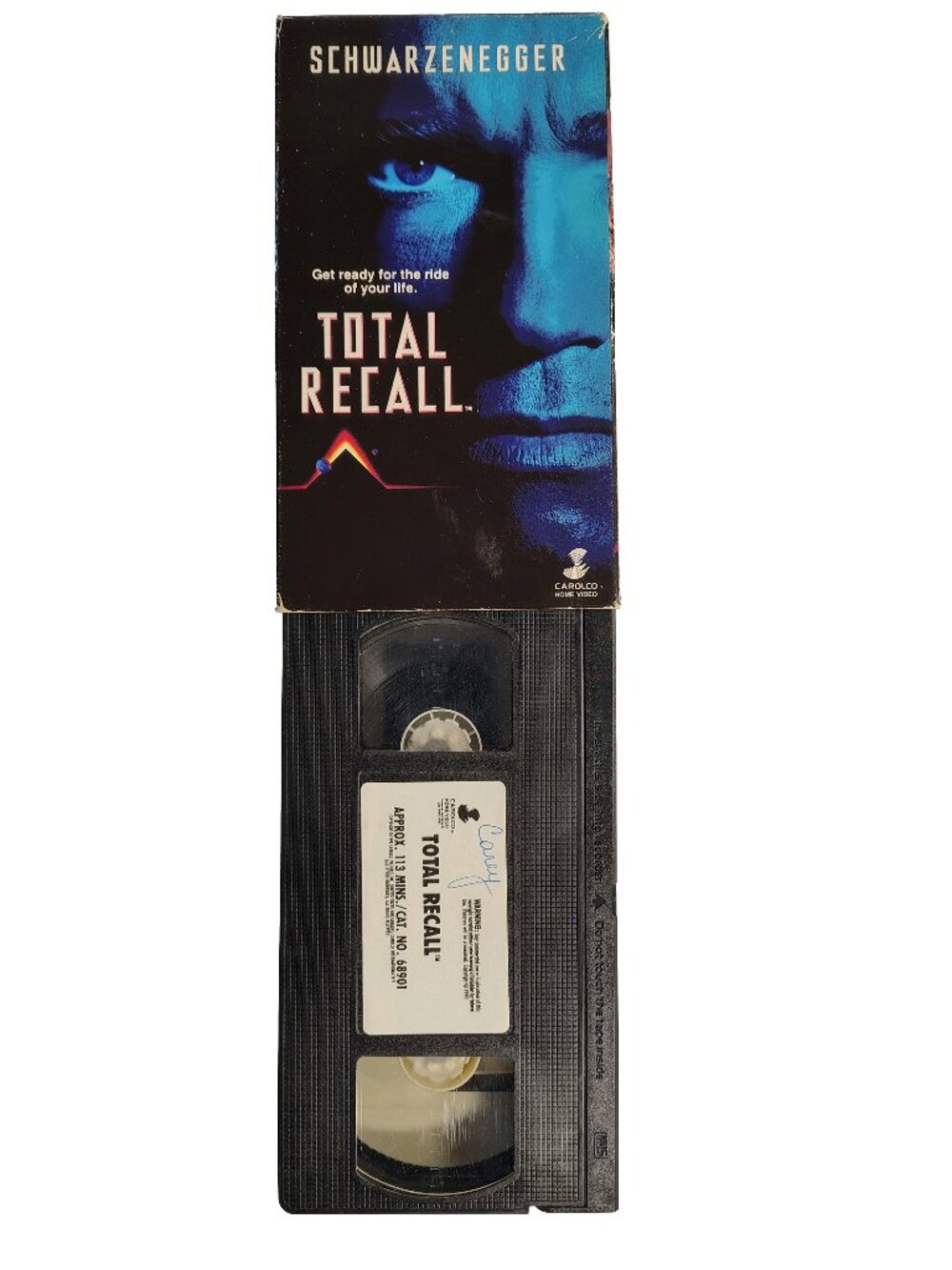 (1990) Total Recall Rated R Action/Sci-fi VHS Cassette Tape